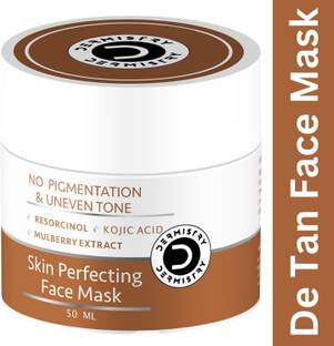 DERMISTRY Pigmentation Dtan Removal Skin Lightening Brightening Glowing Face Pack Mask