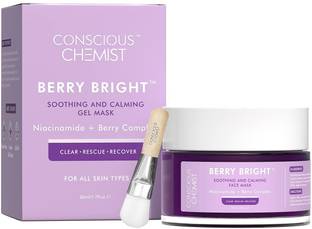 Conscious Chemist Brightening Pore Refining Face Mask | Niacinamide & Berry | For Glowing Skin