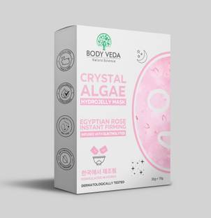 BODY VEDA Crystal Algae HydroJelly Peel-Off Mask | Egyptian Rose | Formulated in Korea
