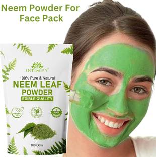 INTIMIFY Neem Powder For Face, Ideal For for Skin Brightening & Glowing Skin