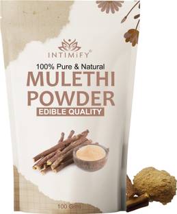 INTIMIFY Mulethi Powder Face Pack, Ideal For Brightening & Glowing Skin, For Women & Men