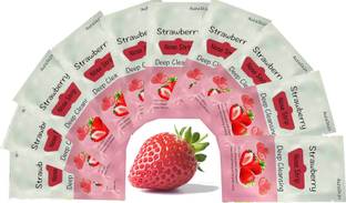 AuraSkin 10 pcs Beauty Strawberry Nose pore Strips Blackhead Remover for Nose