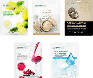 Mirabelle Nourish skin facial sheet mask ( Pack of 5 )