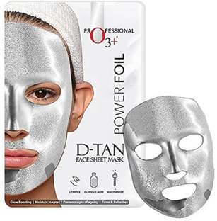 O3+ Power Foil D-Tan Face sheet mask for Brightening & Glowing Skin