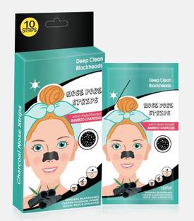 FLENGO Deep Clean Blackhead Nose Strip Witch Hazel Extract Bambo Charcoal