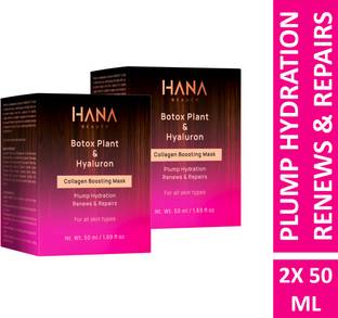 Hana Beauty Collagen Boosting Mask with Botox Plant & Hyaluron (50ml) (Pack of 2)