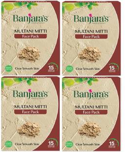 Banjaras Multani Mitti Face Pack - 4 x 100g