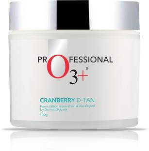 O3+ Cranberry D Tan with Natural Extracts for Tan Removal, Sun Damage Protection and Skin Whitening - For Oily Skin