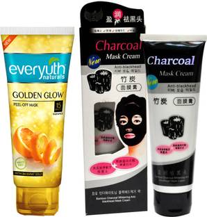 Everyuth Naturals GOLDEN GLOW PEEL-OFF MASK 90 +Charcoal Oil Control