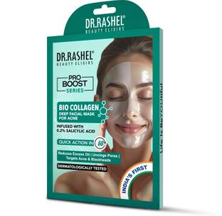 DR.RASHEL Bio Collagen Facial Mask | Infused with Salicyclic Acid | Pro Boost series