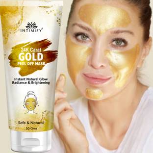 INTIMIFY Gold Peel Off Mask | Glowing Skin & hydrating, Remove Blackheads