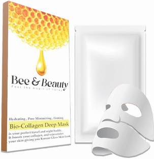 BEE BEAUTY Bio-Collagen Real Deep Mask - Hydrating Overnight Solution for Pore Minimizing