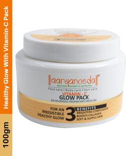 Aaryanveda Vitamin-C Glow Pack Brightens Complexion Fairness Glow Face Pack Soft Skin Cream