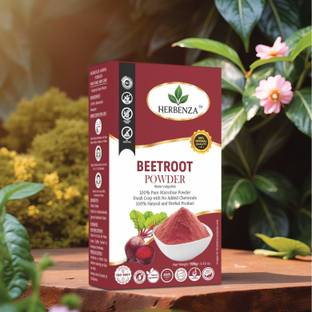 Herbenza Pure 100% Organic Beetroot Powder | Natural Herbal Hair Care & Skin Care