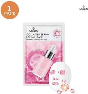 LORSHEL Collagen Face Mask Collagen Face Mask Sheet Firm Elasticity Benefits
