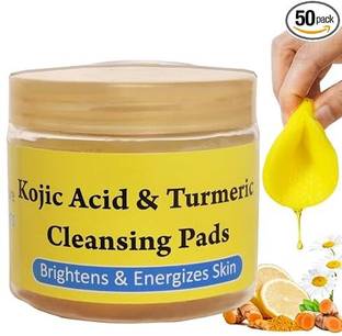 valenzers kojic acid and turmeric cleansing pads 50 pcs