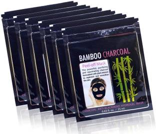 J & H Bamboo Charcoal Peel Off Mask Anti-BlackHead Hydrogel Mask-6 Pouch
