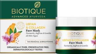 BIOTIQUE Ubtan & Collagen Face Mask 50g