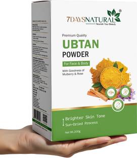 7days natural 100% Natural Ubtan Powder for Face Glowing and Minimise Acne & Scars