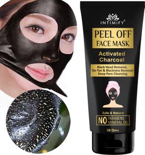 INTIMIFY Advanced Charcoal Peel Off Mask, Blackhead & Dead Skin Removal for Men & Women