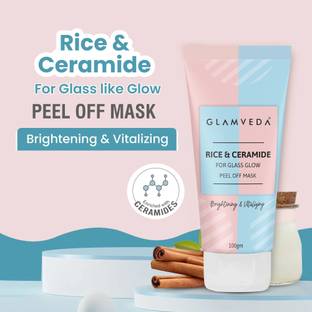 GLAMVEDA Rice & Ceramide Brightening & Moisturizing Peel Off Face Mask