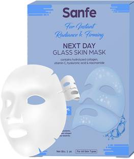 Sanfe Glass Skin Mask | For deep hydration, firming, pore minimizing, detan & radiance