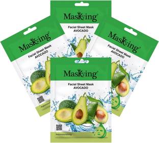 MasKing Facial Sheet Mask Avocado Pack Of 4