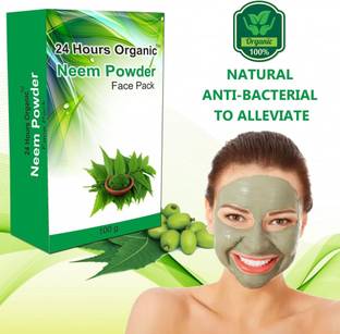 24 Hours Organic Face Pack Anti Allergic Neem Powder For Face For Allergy Free Skin | Gives Freshness and Natural Skin