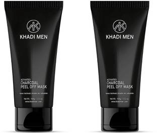 Khadi Men Activated Charcoal Peel off Mask with Green tea & Orange Peel Extract
