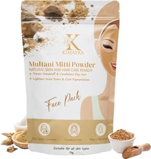 KIMAYRA Pure & Natural Multani Mitti Powder | Great For Hair, Face, Skin