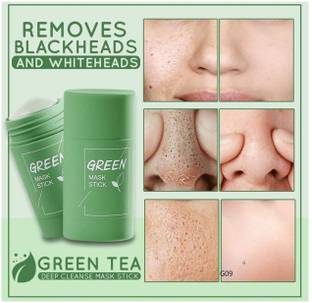 Morbee Portable Cleansing Mask Mud Apply Mask, Green Tea Facial Detox Mud MaskG09