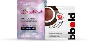 Sparkel Women's Beauty Combo - Youth Anti - Ageing Face Mask | Microneedle Acne Patch
