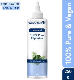 WishCare Pure & Unscented Glycerine - Pharmaceutical Grade, 100% Vegan, Hypoallergenic - Beauty & SkinCare Face Wash