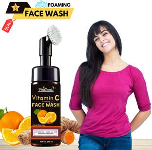 Phillauri Brightening Vitamin C Foaming with Built-In Face Brush  Face Wash