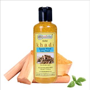 Khadi Rishikesh Herbal Sandalwood  *PARABEN FREEFree (210 ml) Face Wash