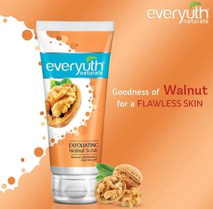 Everyuth Naturals Walnut Scrub 50g Combo Pack of 1 Face Wash