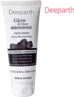 Deeparth Activated Charcoal Anti-Pollution for Deep Pore Cleaning, 100ml | Removes Dirt & Impurities | Suitable for Acne Prone Skin | CFW054 for Face Wash