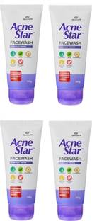 MANKIND Acne Star Face wash Set of 4 Face Wash
