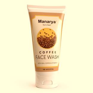 Manarya Sun's Heart Café Glow Coffee  Infused with Real Coffee and Vitamin E Face Wash