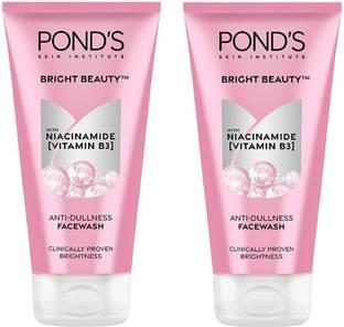 POND's Skin Institute Bright Beauty With Nicinamide (Vitamin B3) Anti Dullness Facewash 150G Each (Pack of 2) Face Wash