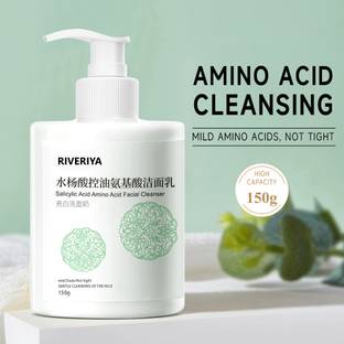 RIVERIYA Salicylic Acid Daily Gentle Facial Cleanser Removes Acne Face Wash