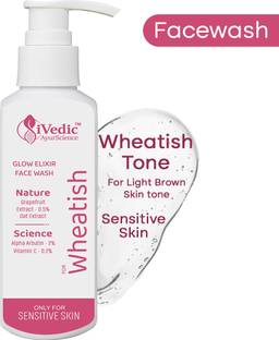 iVedic AyurScience Skin Brightening Cleanser - Only For Sensitive Skin with Wheatish tone Face Wash