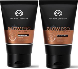 THE MAN COMPANY Face Cleanser with Face Scrub | Instant Glow & Deep Cleansing | For Oily Skin Type Face Wash