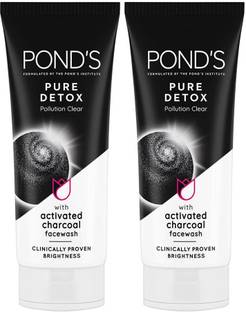 POND's Pure Detox With Activated Charcoal  (2X100g) Face Wash