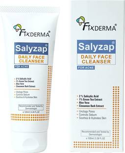 Fixderma Salyzap Face Cleanser 2% Salicylic Acid for Oily & Acne Prone Skin  Face Wash
