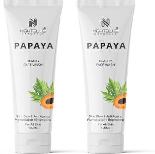 NightBlue Naturals Papaya Beauty Skin Glow Anti Aging Pigmentation Removal SLS Free  Face Wash