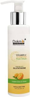 DOKMAI LONDON Vitamin C Face wash brightness skin tone and reduce pigmentation hydrate plumps, and reduce fine lines Face Wash