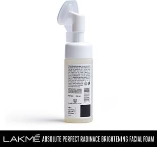 Lakmé Perfect Radiance 100% Soap-Free Mild Facial Foam to wash away oil and pollution Face Wash
