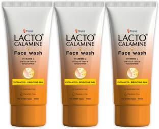 Lacto Calamine Vitamin C  with Aloe Vera & Niacinamide for Bright & Glowing Skin Pack3 Face Wash