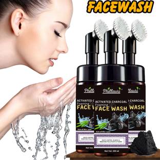 Phillauri Skin Brightening with Activated Charcoal Foaming Face Wash